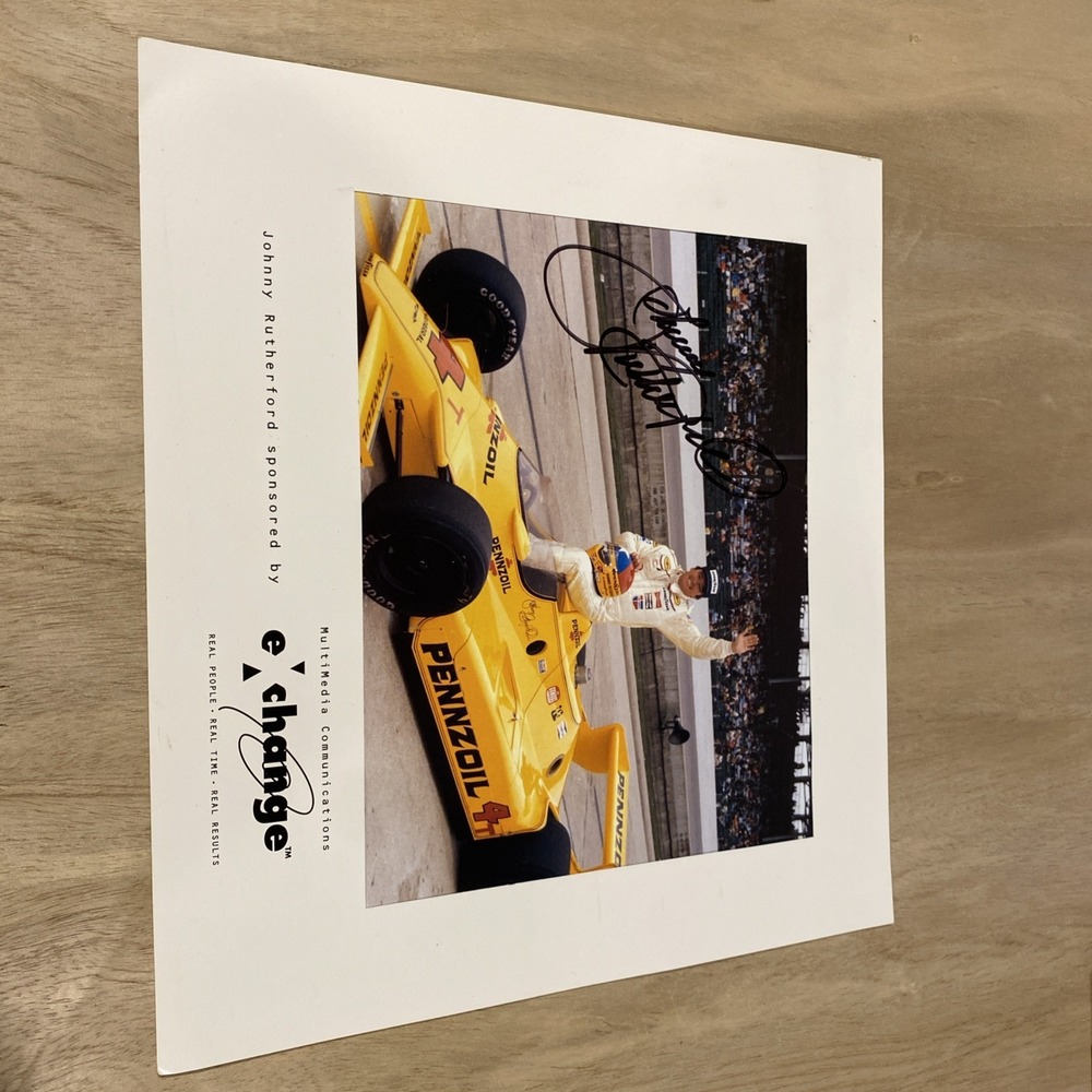 Johnny Rutherford Signed Indy 500 Indianapolis 8 X 10 Photo  Autograph 1980 Win‎